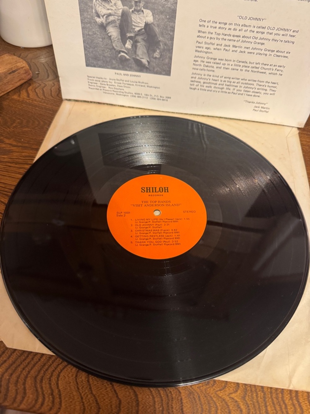 VTG 70’s The Top Hands "Visit Anderson Island" Northwest Group Vinyl Record - Picture 4 of 5